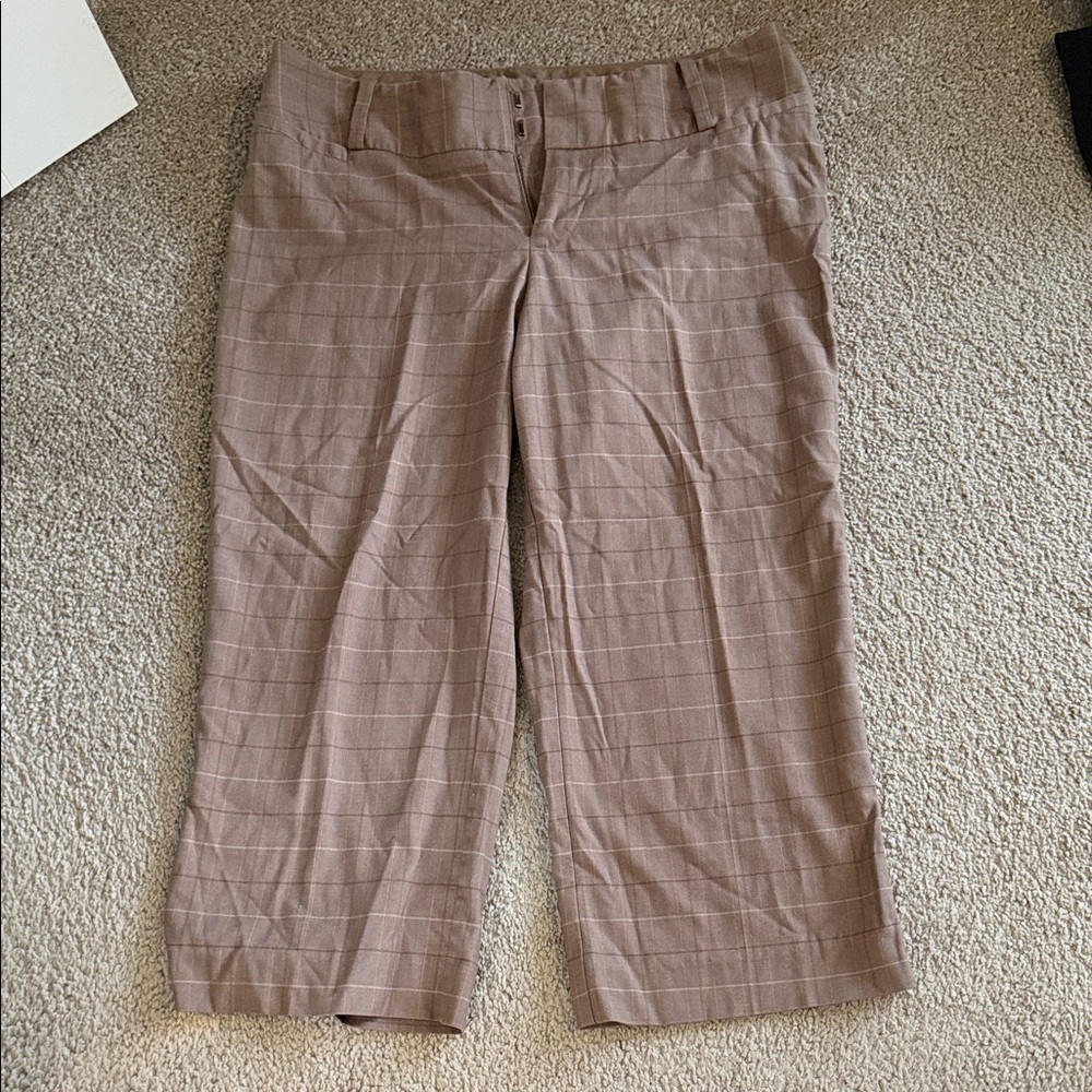 Mossimo Supply Co. Brown Plaid Pants